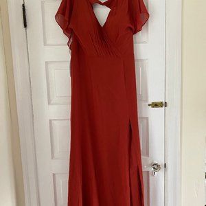 Azazie Rylee Bridesmaid Dress in Rust